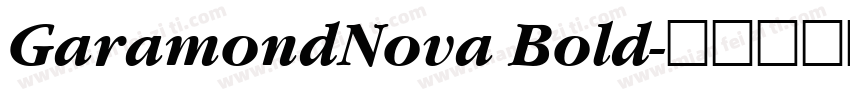 GaramondNova Bold字体转换